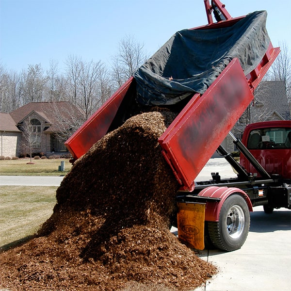 you can specify the type of mulch you'd like for your delivery, whether it's hardwood, pine, or cedar mulch